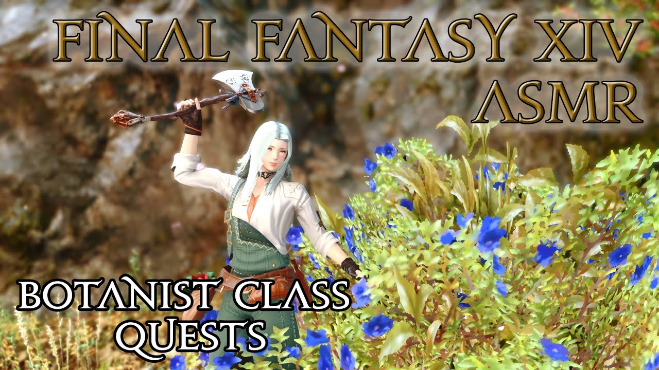 Let's Play Final Fantasy XIV - Botanist Quests - ASMR [Whispering, Controller Sounds]