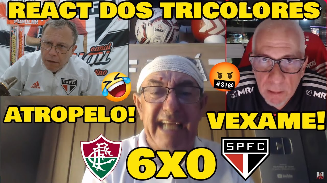 REA&Ccedil;&Otilde;ES DO V&Eacute;IO TRICOLOR, BAROLO E GUGU TRICOLOR! FLUMINENSE 6x0 S&Atilde;O PAULO VEXAME HIST&Oacute;RICO!