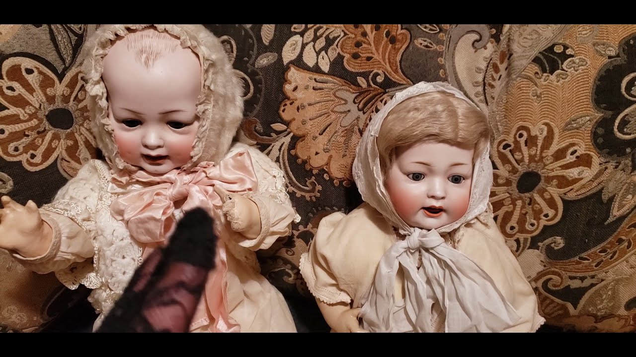 Antique German Bisque Head Character Baby Dolls 💖 Hertel & Schwab 151 Mold & Kley & Hahn