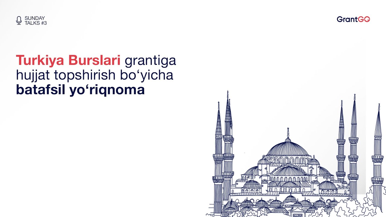 Turkiya burslariga hujjat topshirish | Sunday Talks 3