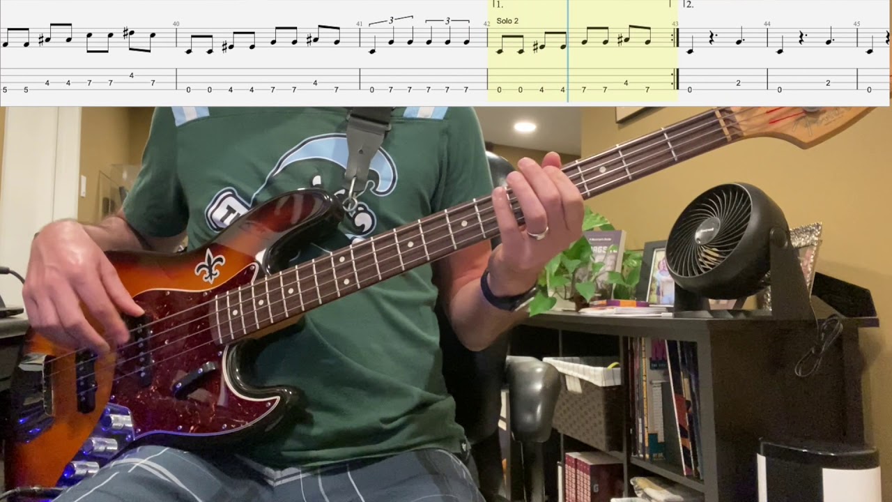 Look at Little Sister by Stevie Ray Vaughan Isolated Bass Cover with Tab