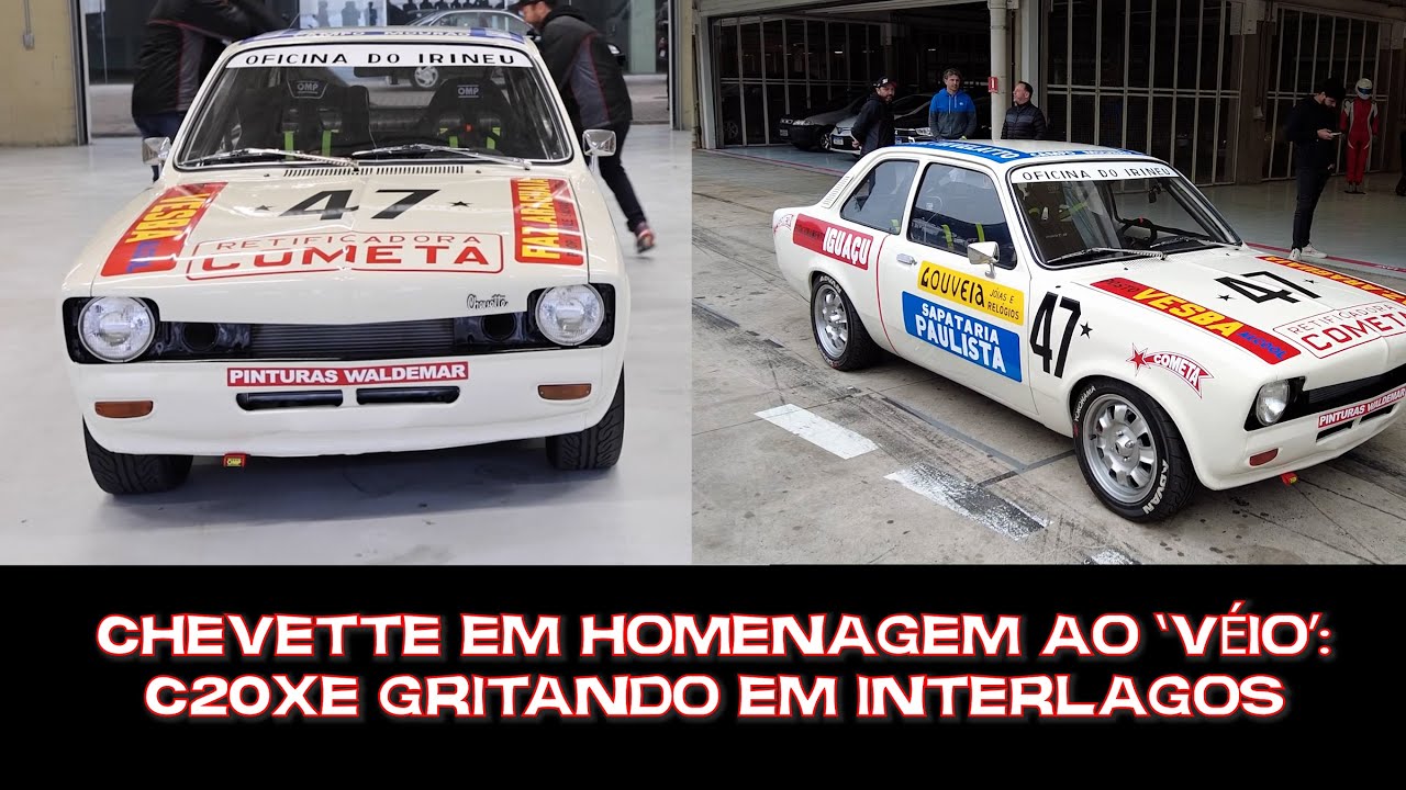 Chevette com C20XE do José Mário Dias:  apresentação e volta em Interlagos, com Zé no piloto