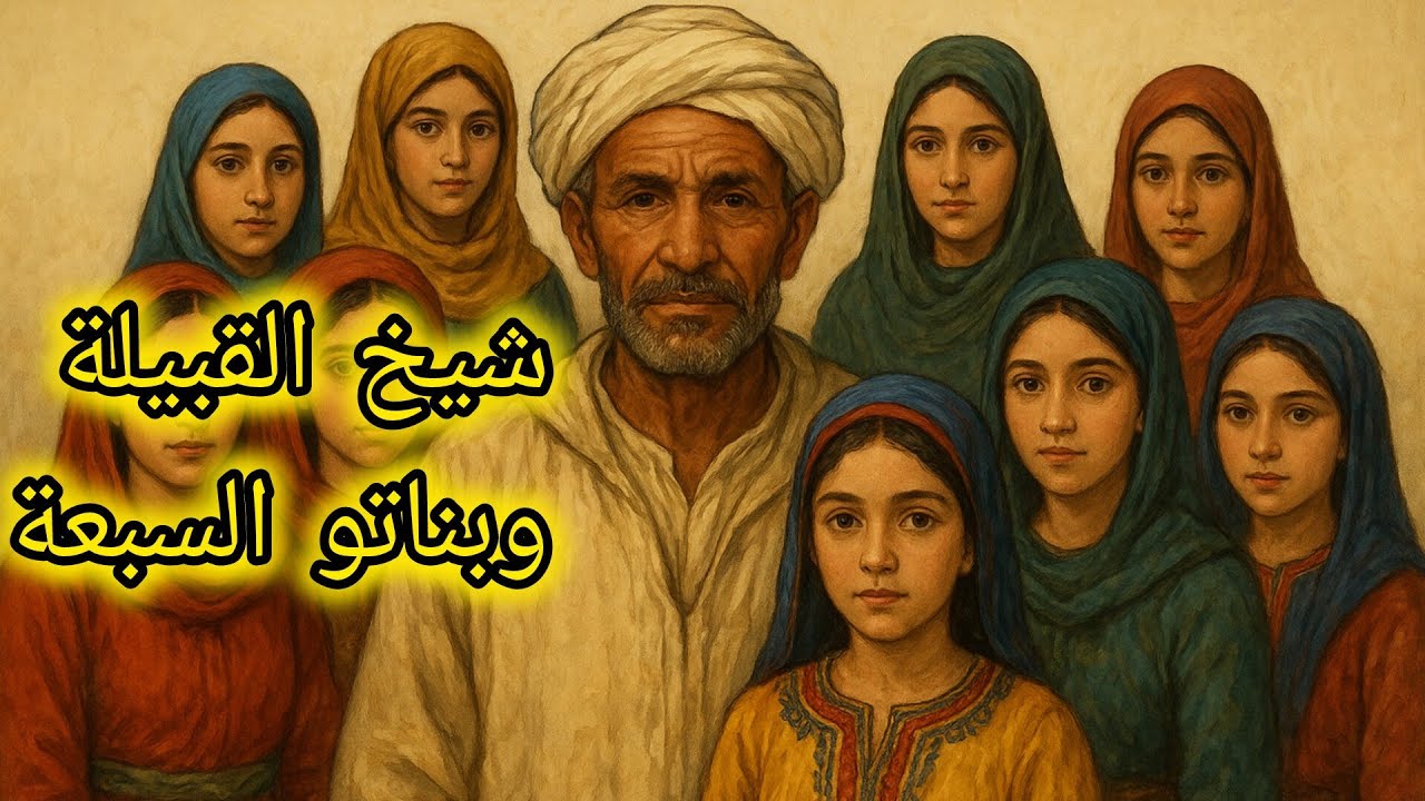 💫شيخ القبيلة🫅 وبناتو السبعة 🧕//حكاية قبل النوم🥱 من الثرات المغربي القديم💯♥️