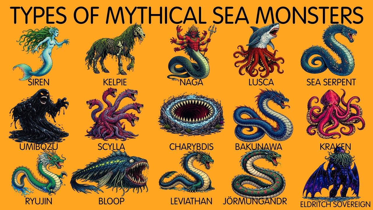 Sea Monster Evolution: Kraken vs Leviathan vs Eldritch Sovereign | 8K Documentar