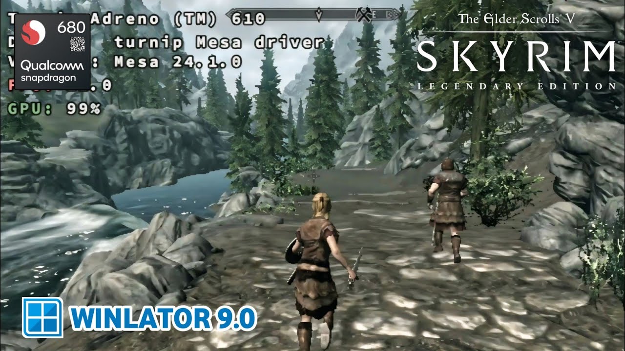 Winlator 9.0 | THE ELDER SCROLL V: SKYRIM LE | Snapdragon 680