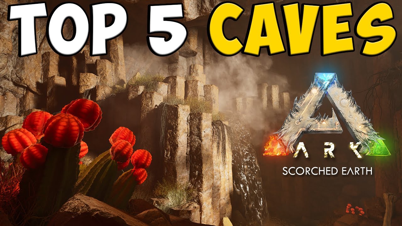 TOP 5 CAVES On ASA Scorched Earth (PVP EXPLAINED) - Ark: Survival Ascended