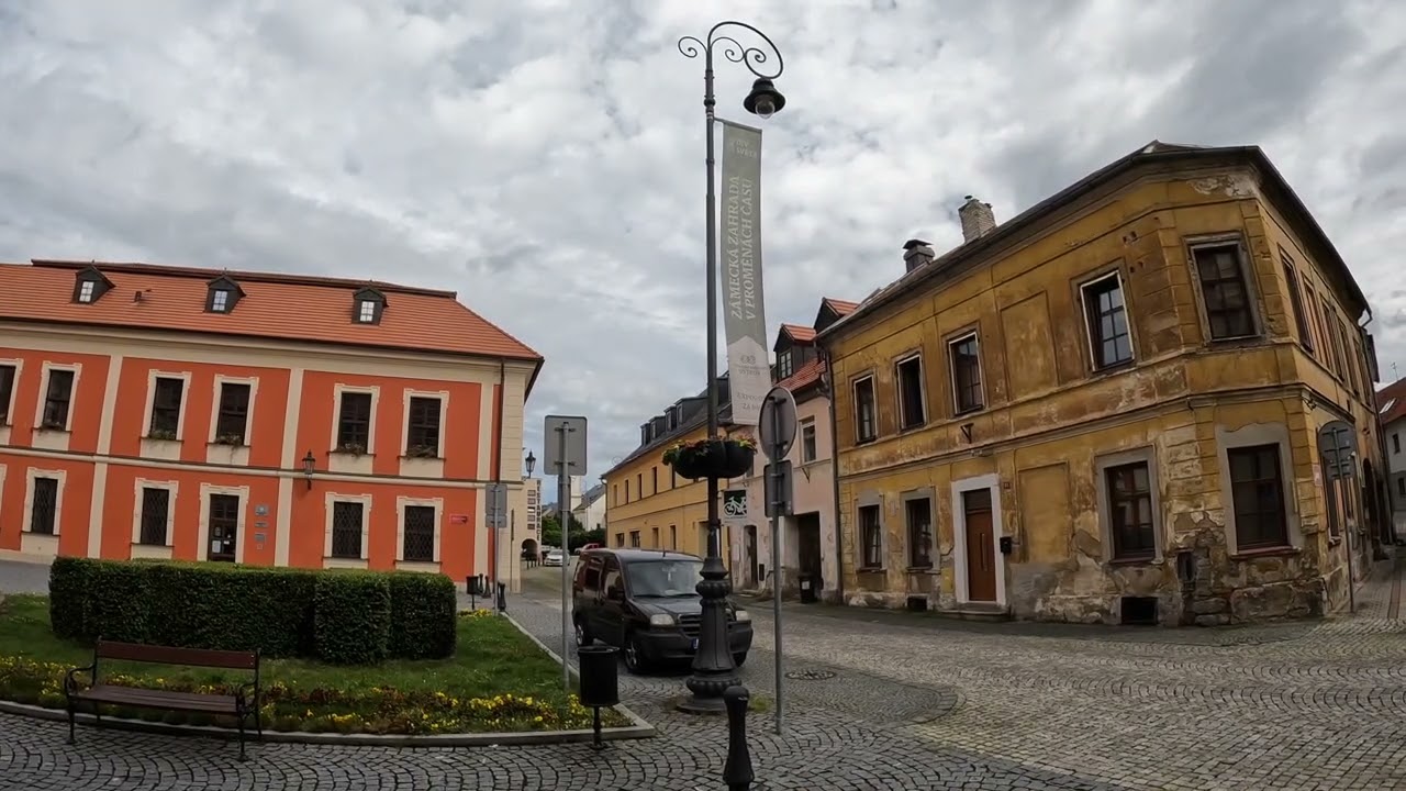 CZ: Ostrov (Schlackenwerth). Karlovarský kraj. Eindrücke aus der Stadtmitte. Juli 2024