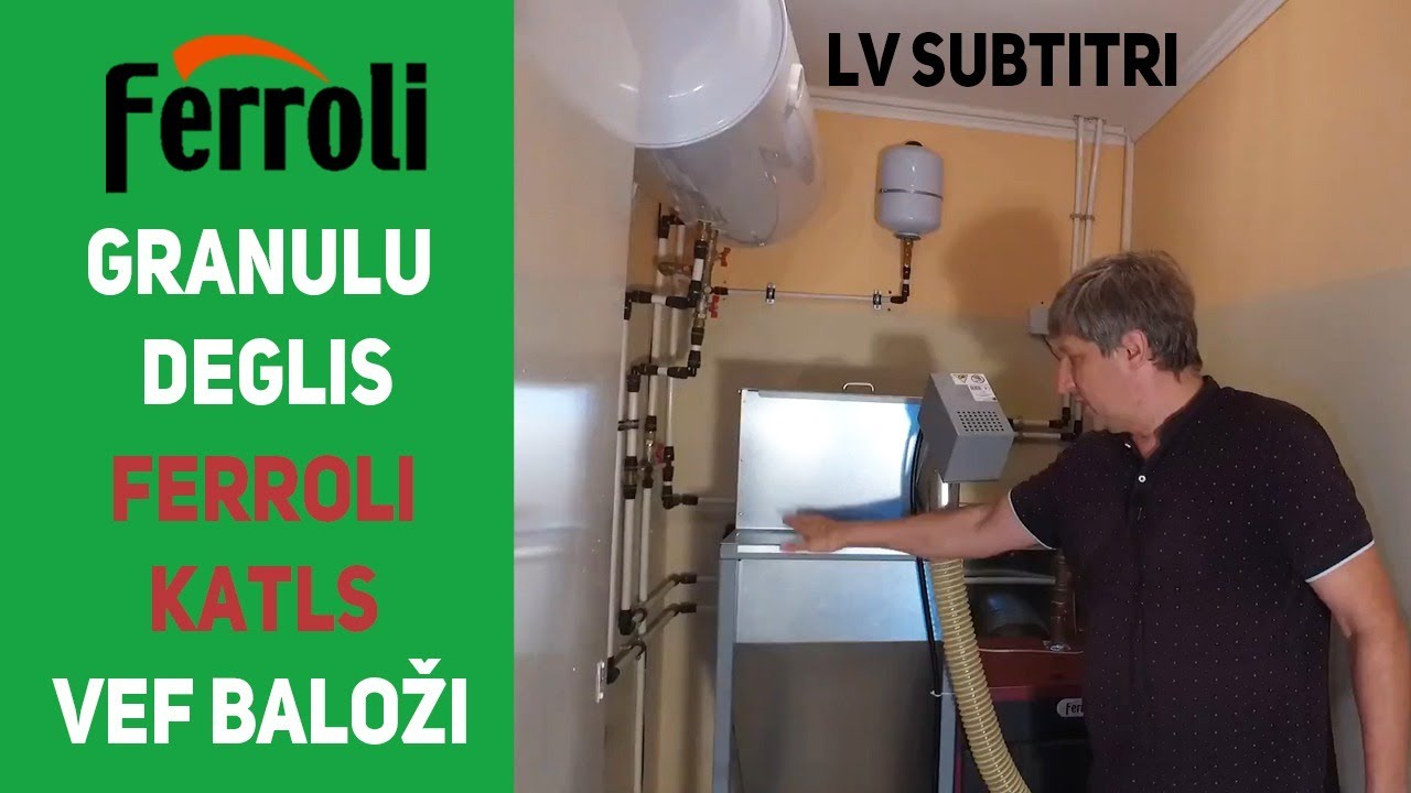 LV. 8600 EUR на Гранульное отопление дома 105м2 с дымоходом и радиаторами / Ferroli /VEF-Baloži /452