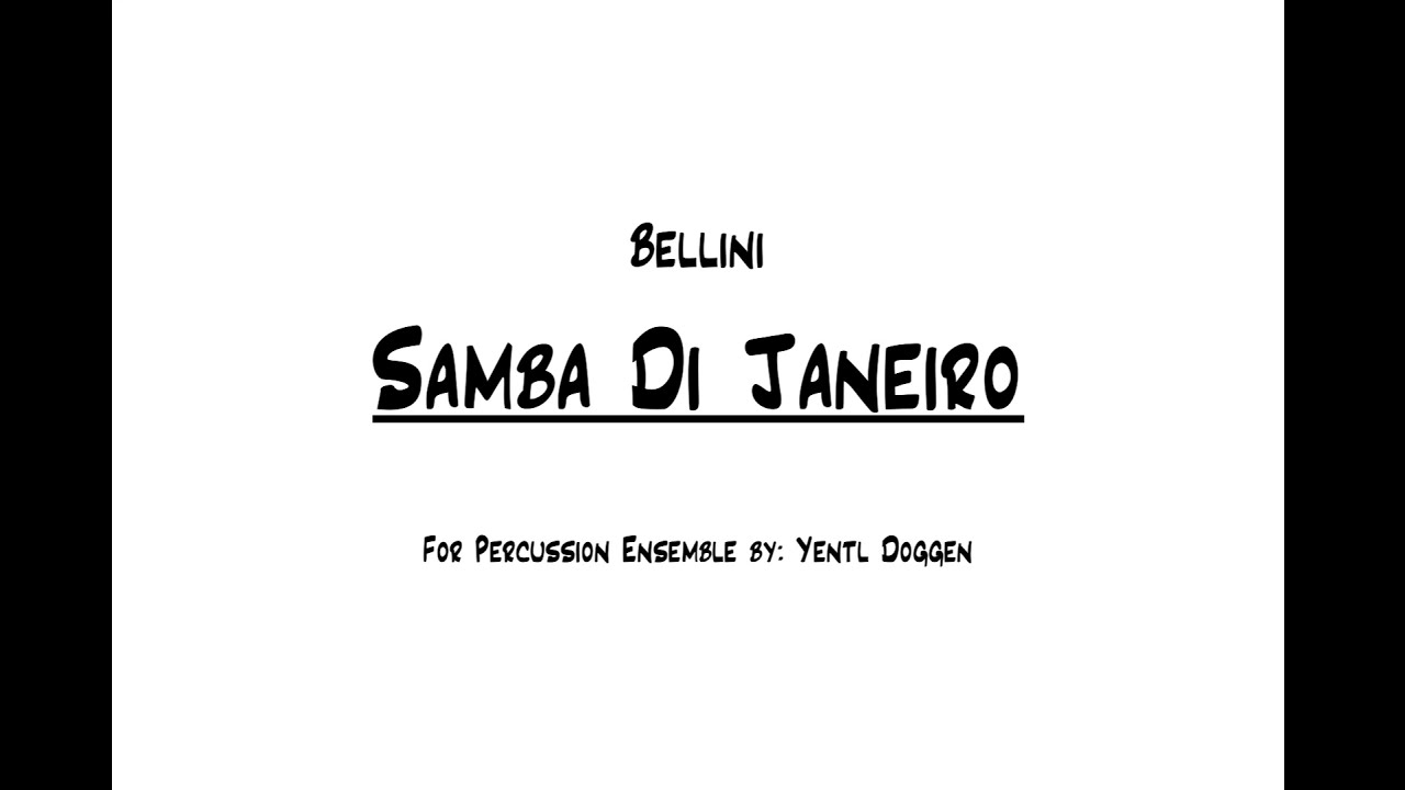 Samba De Janeiro - Bellini | Percussion Ensemble | Sheet Music Download | Full score