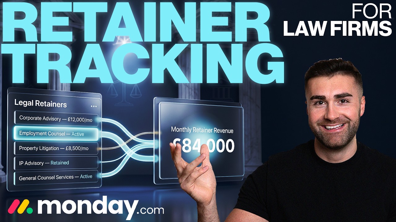Retainer Tracking For Law Firms In Monday.com | Monday.com For Law Firms | 2026
