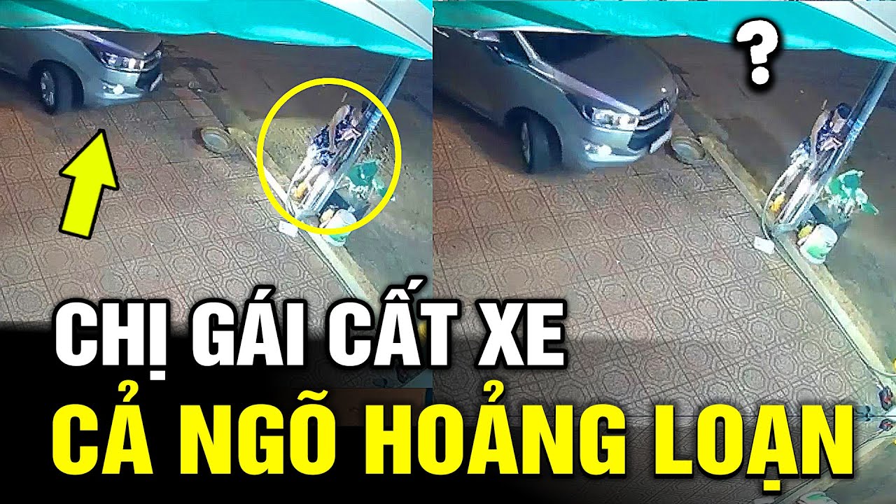 Chị gái lái xe vào nhà bất ngờ dí nhầm chân GA, khi bán xăng cho phụ nữ lái xe |  Tô Tin Tức ✔