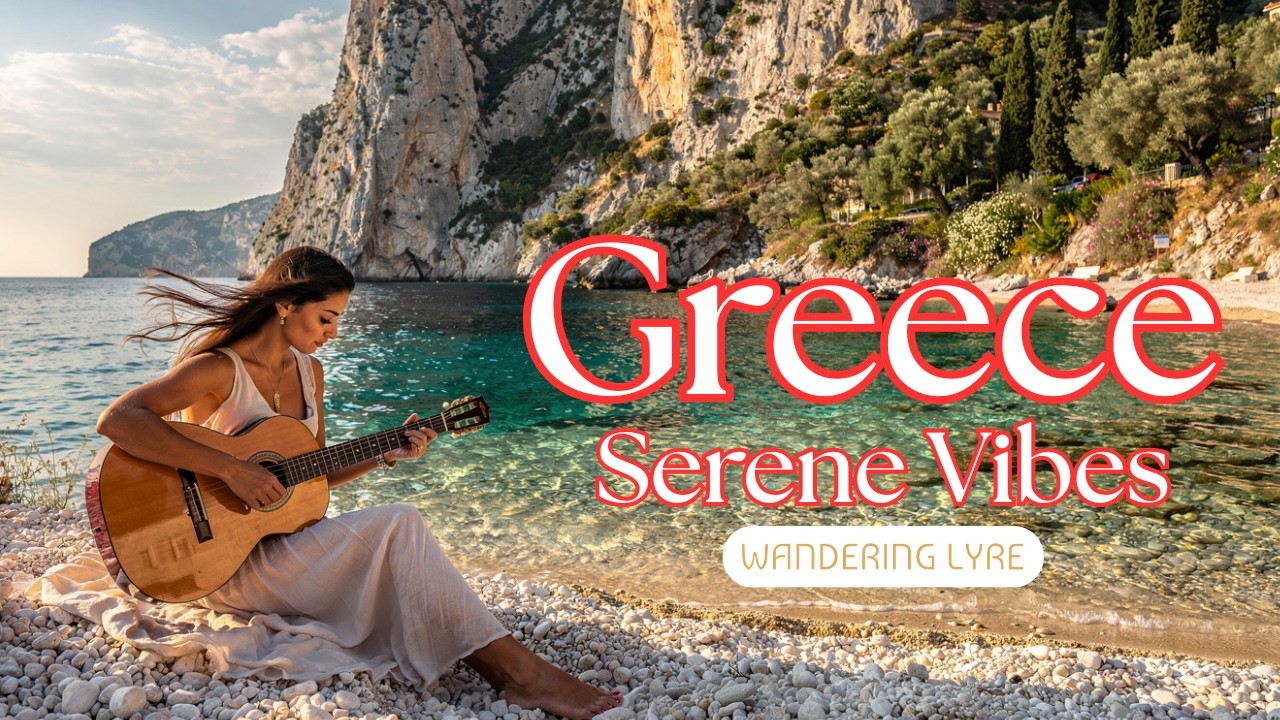 greek serene melodies, relaxing coastal melodies with dreamy seaside views