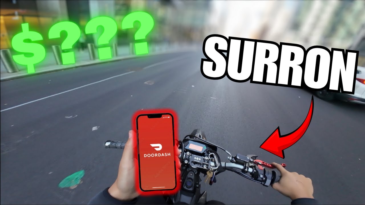  DOORDASH on my $7000 SURRON !! (I MADE $???)
