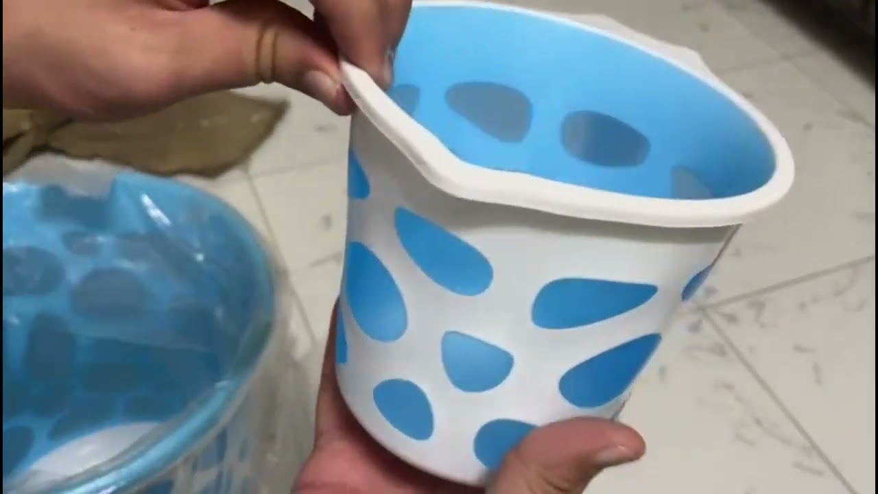 Unboxing of MILTON Plastic Duplex Bucket and Matching Mug Set Blue 18 Litres