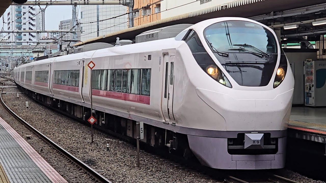 【福島DCラッピング編成】53M E657系K9編成 北千住駅 通過シーン