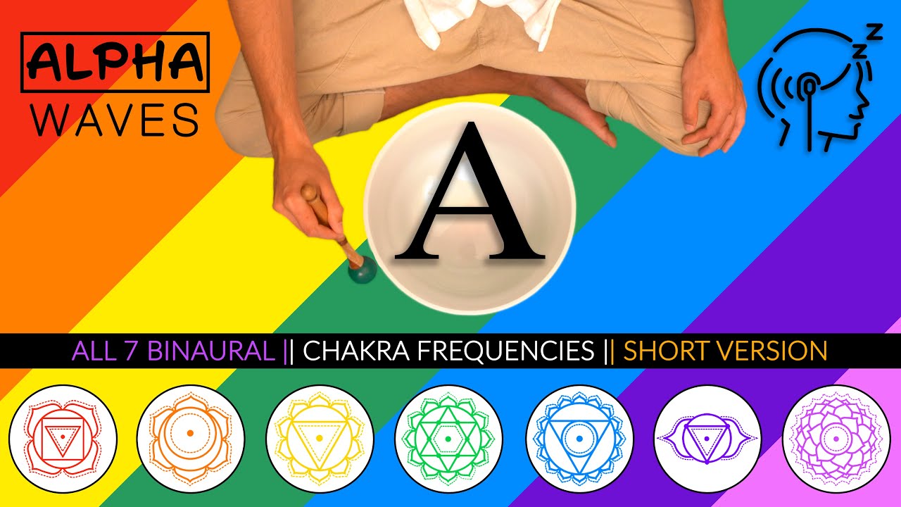 ALPHA Binaural Beats - All 7 Chakra Frequencies | Singing Bowl Meditation Music | Focus & Positivity