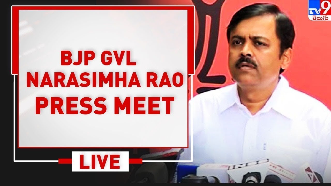 BJP GVL Narasimha Rao Press Meet LIVE - TV9