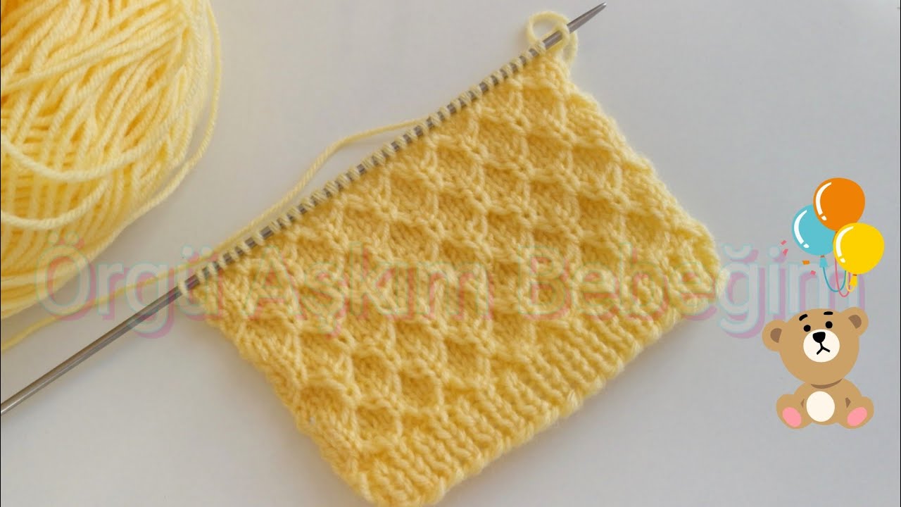 Balpeteĝi Örgü Modeli🐝Şiş İle Örgü Modelleri🍬Yelek,Hırka,Bluz Modelleri🌈#Honeycomb