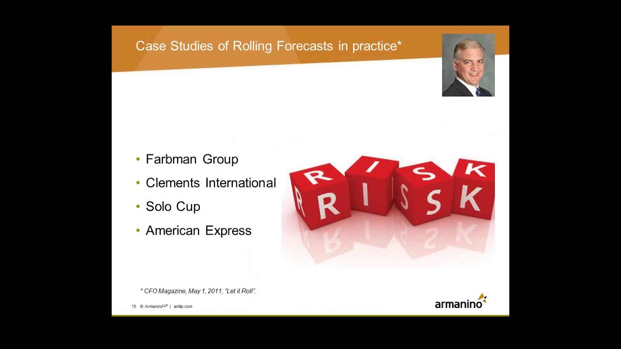 Rolling Forecasts for Real Time Financials