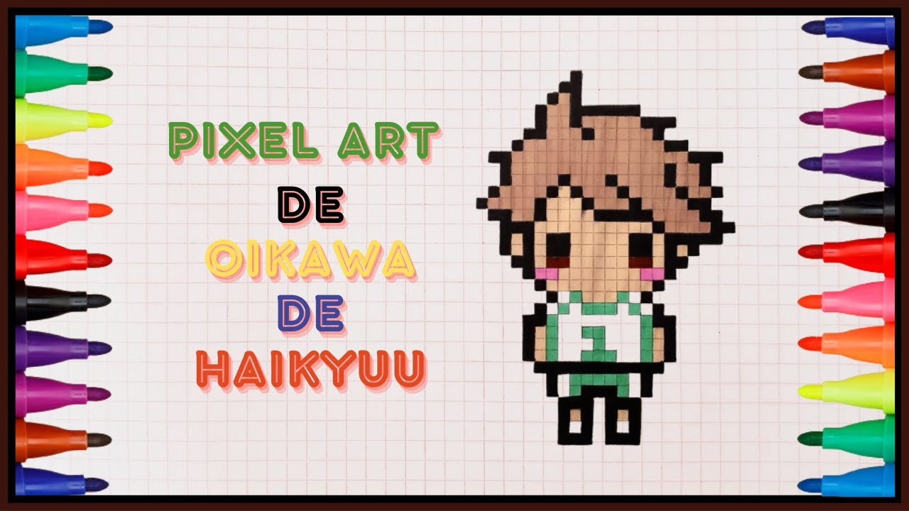 🎨¡Aprende a dibujar a OIKAWA de HAIKYUU!! en pixel art!🏐Learn to draw OIKAWA  HAIKYUU!! in pixel art