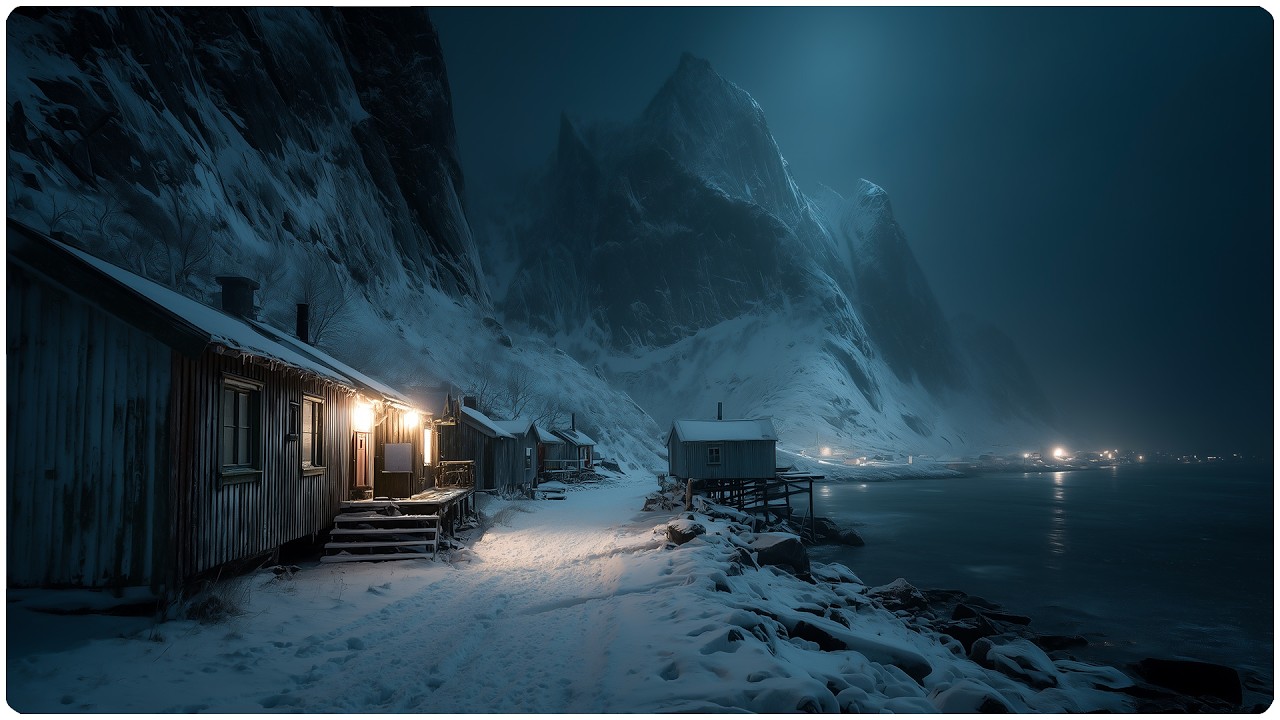 The Deepest Sleep I've Had in Weeks: Spatial Blizzard Sounds at Nordic Fjord & Binaural Windy ASMR