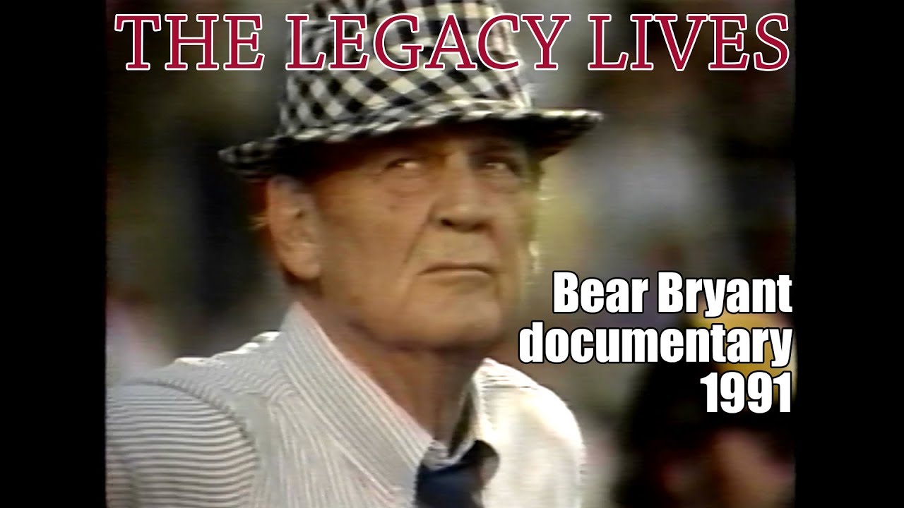 Bear Bryant documentary 1991 - The Legacy Lives (VHS)