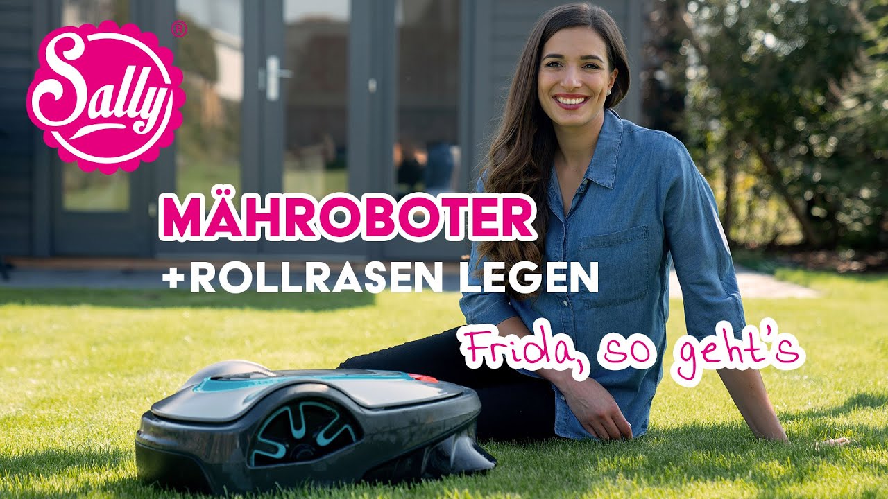 Rollrasen einrichten & M&auml;hroboter installieren / Smart Gardening / Sallys Welt