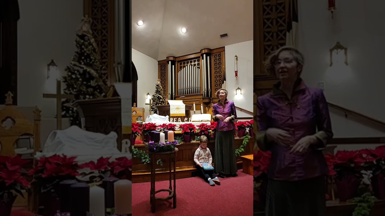 Christmas Eve service 2025 at St. John''s UCC, a candlelight service