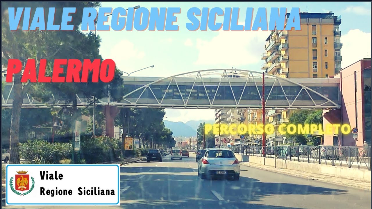 Viale Regione Siciliana (Circonvallazione di Palermo) PERCORSO COMPLETO direzione A19