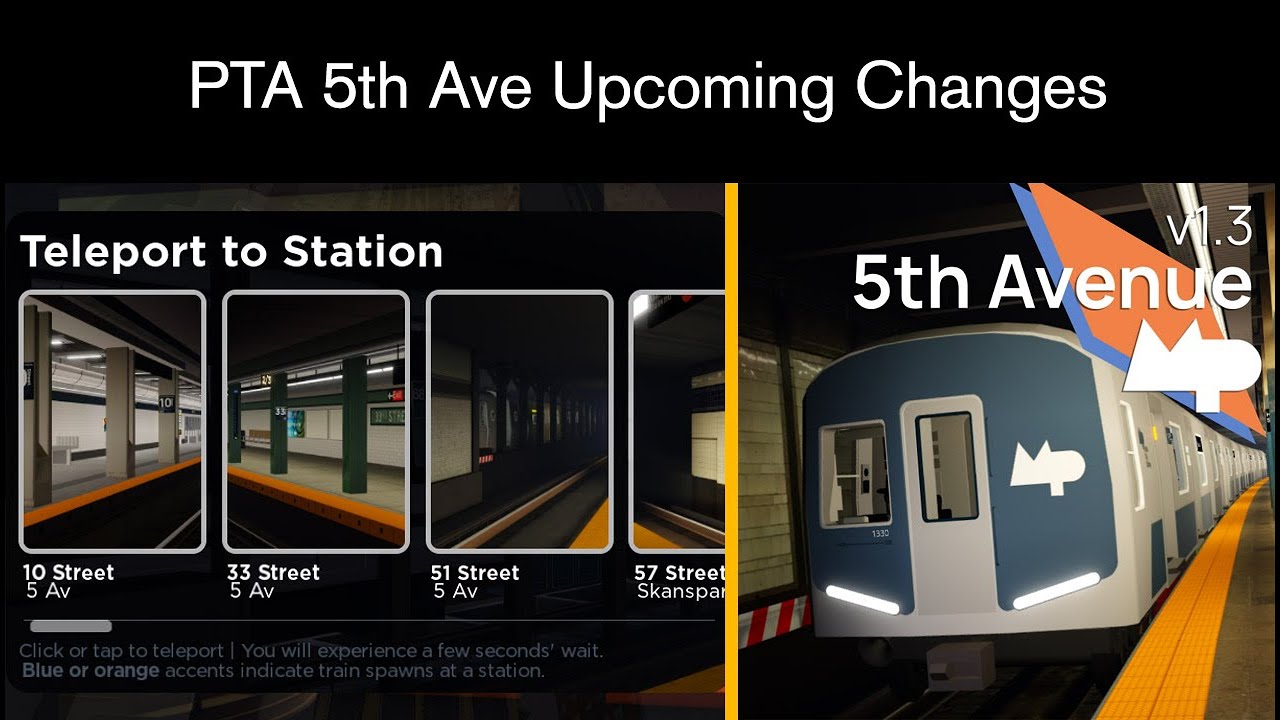Upcoming Updates for 5th Ave Lines | PTA 5th Ave Lines Roblox