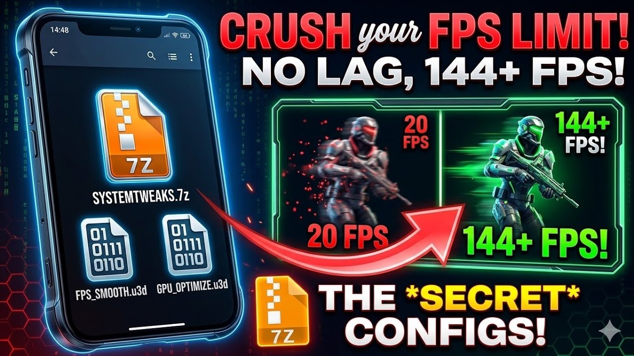Секретный конфиг 120 FPS: настройки для слабых и мощных устройств 🔥
