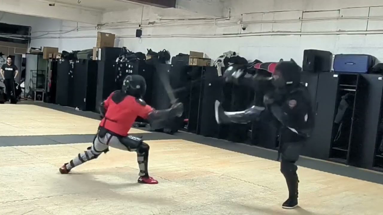 Chinese jian sparring