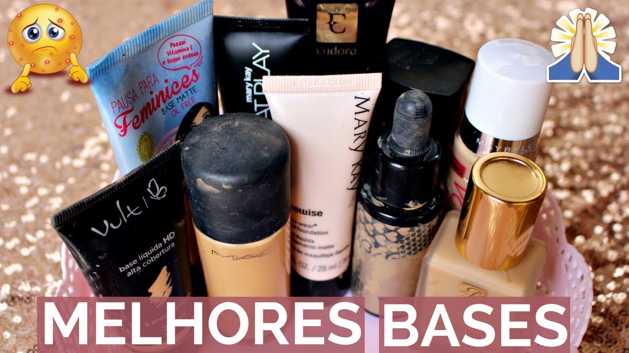 MELHORES BASES PARA PELE MISTA E OLEOSA COM TENDÊNCIA A ACNE