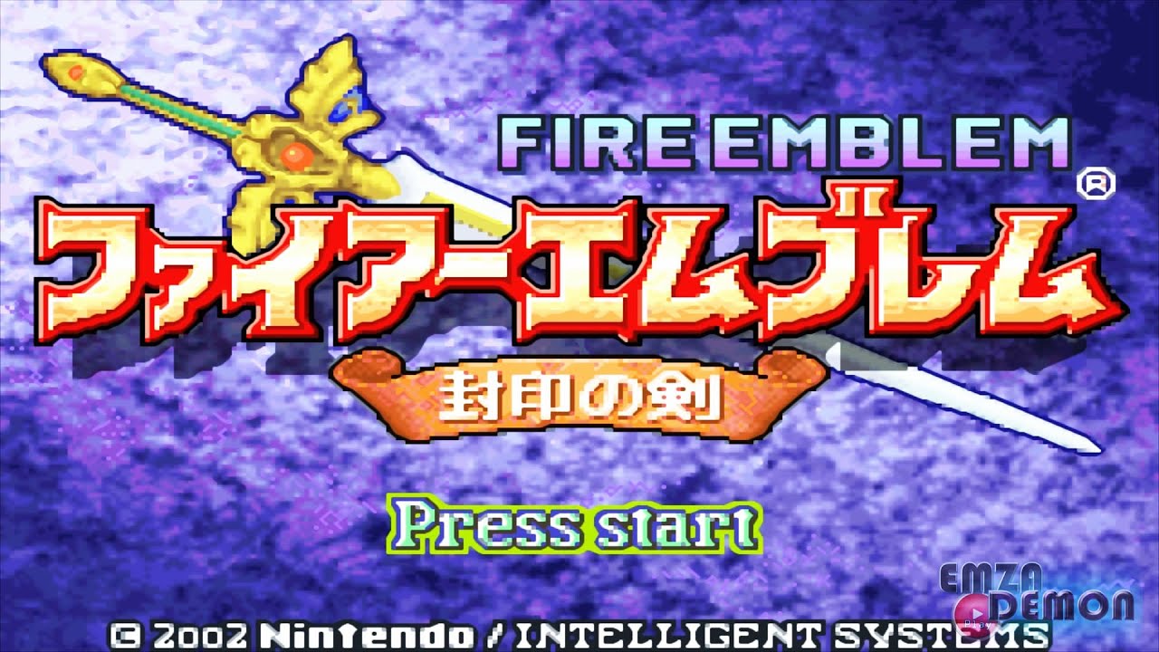 Fire Emblem HD Sealed Sword  [ Intro Title Screen & Units ]