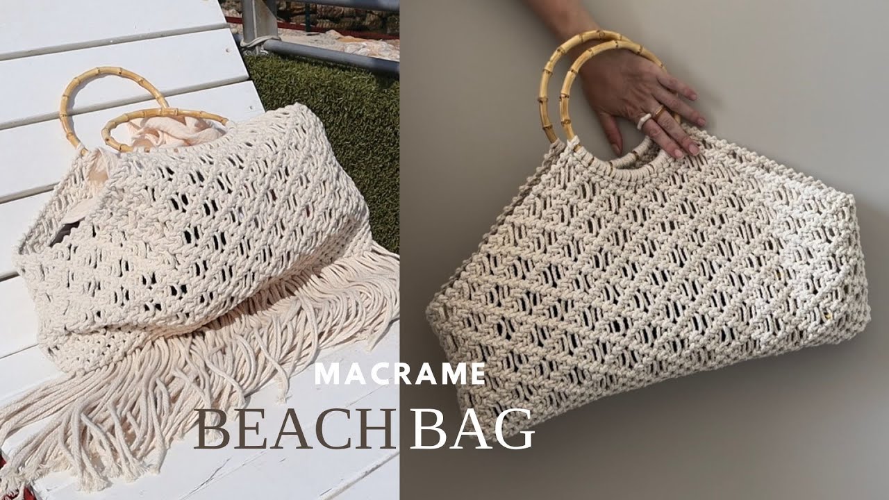 DIY Macramé Summer Bag | Элегантная Летняя Сумка в Технике Макраме (Sub)