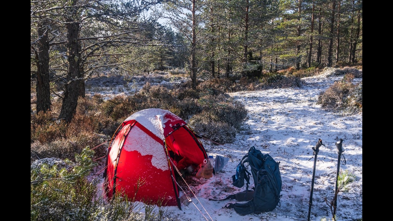 Wind and snow and tough terrain on a winter backpacking trip
