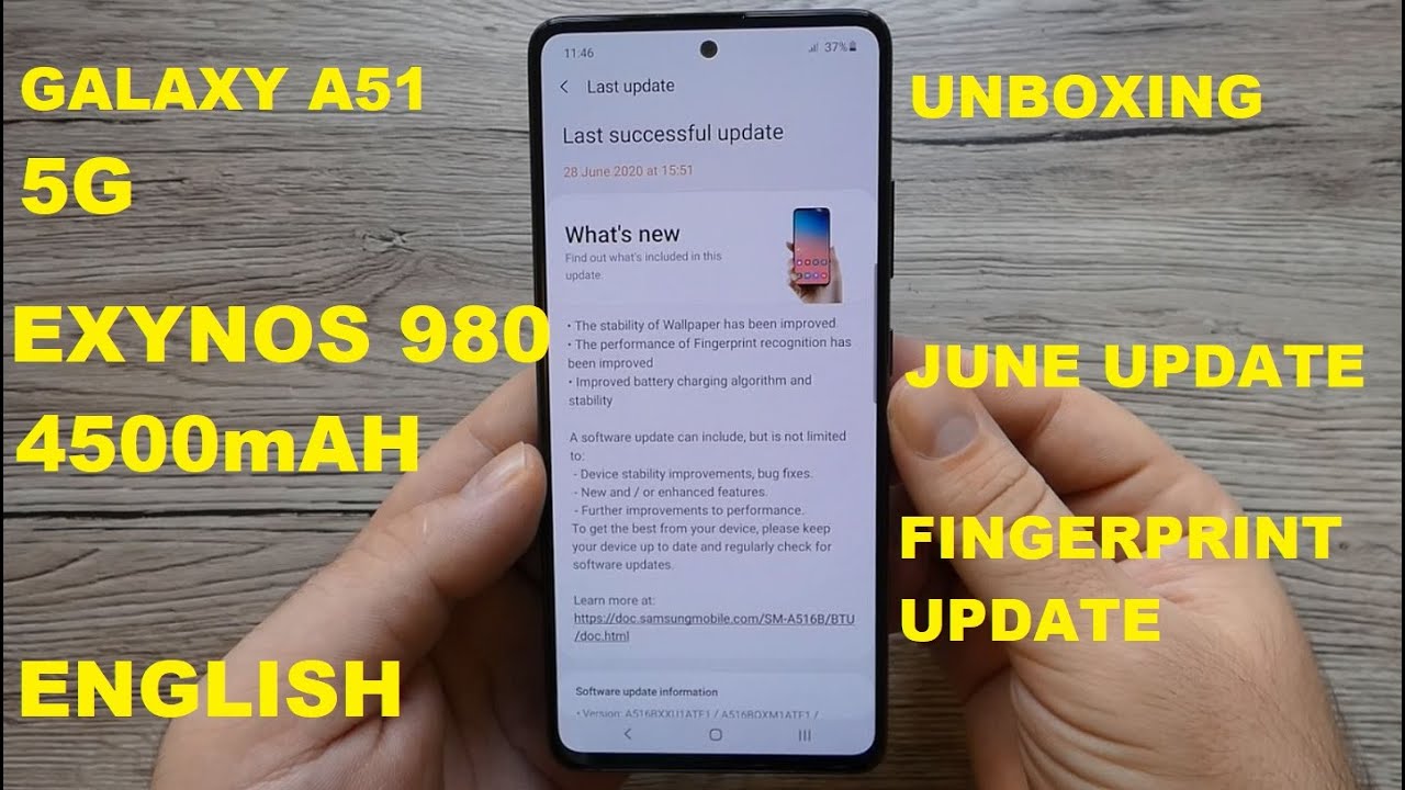 Samsung Galaxy A51 5G - Unboxing & First Impression,Fingerprint Update,Exynos 980 & More!English