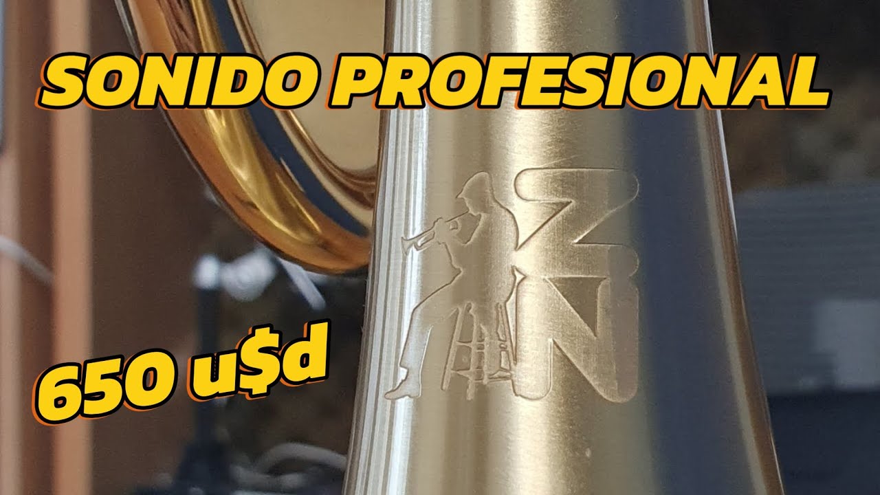 Pruebo un poco la trompeta ZN semiprofesional