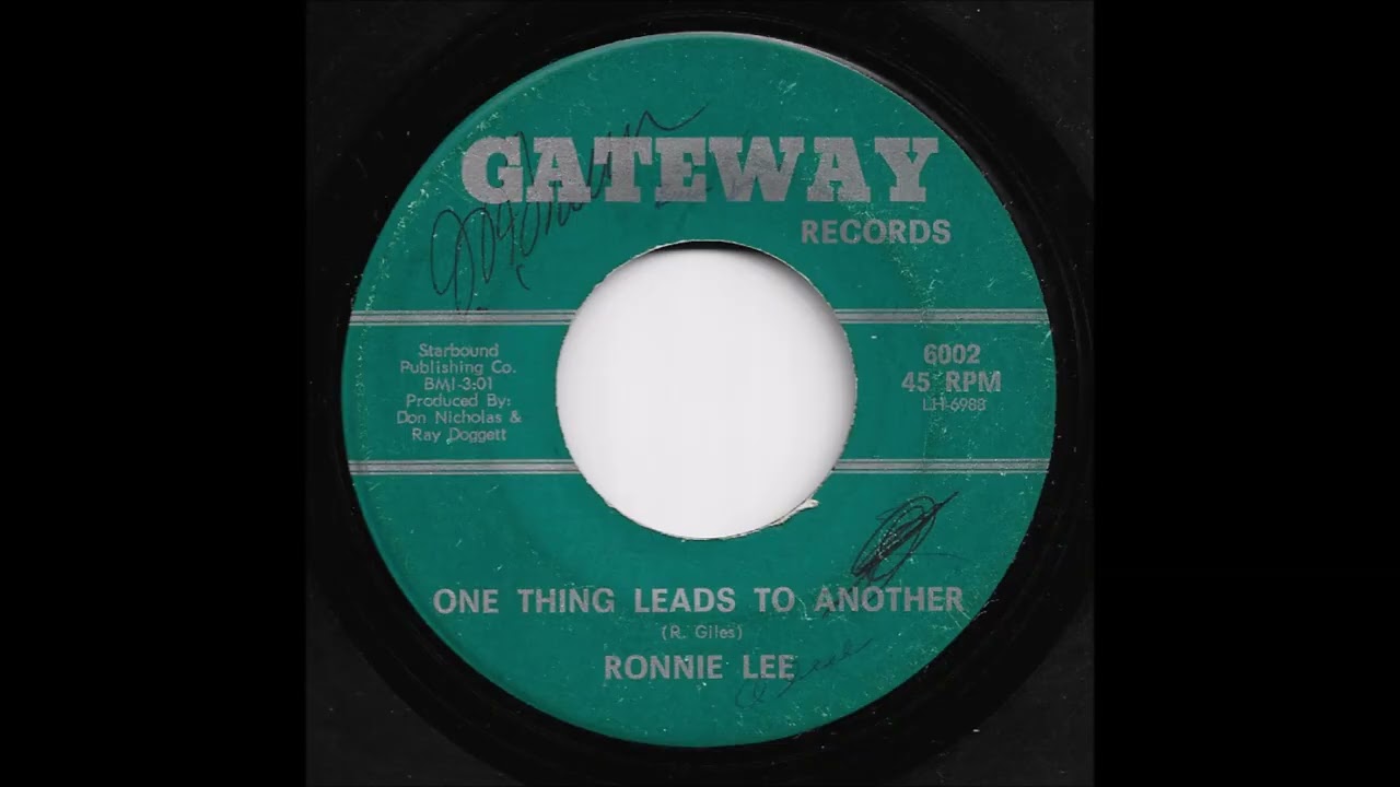 Ronnie Lee - One Thing Leads To Another