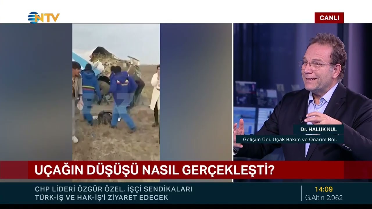 NTV, Kazakistan'daki uçak kazası hakkında, 25.12.2024