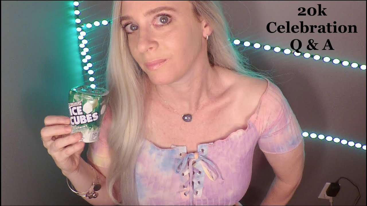 70 min Gum Chewing Q & A | 20K Celebration | ASMR Tingly Whisper