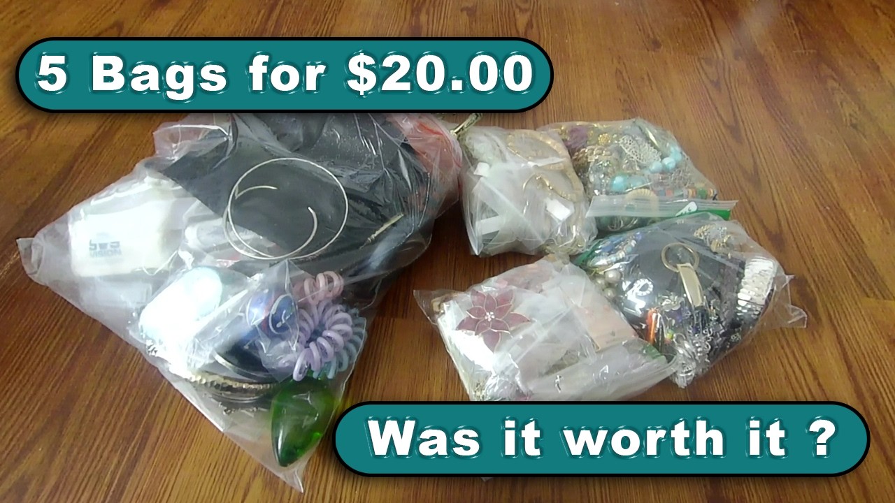 Going through jewelry bag lots