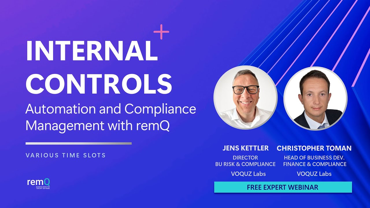 Internal Controls Automation and Compliance Management with remQ
