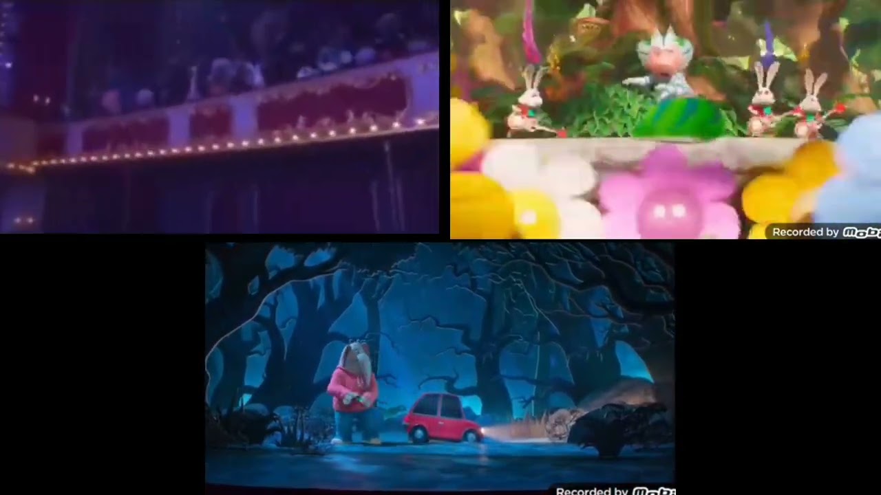 All Three Sing Movies At Once