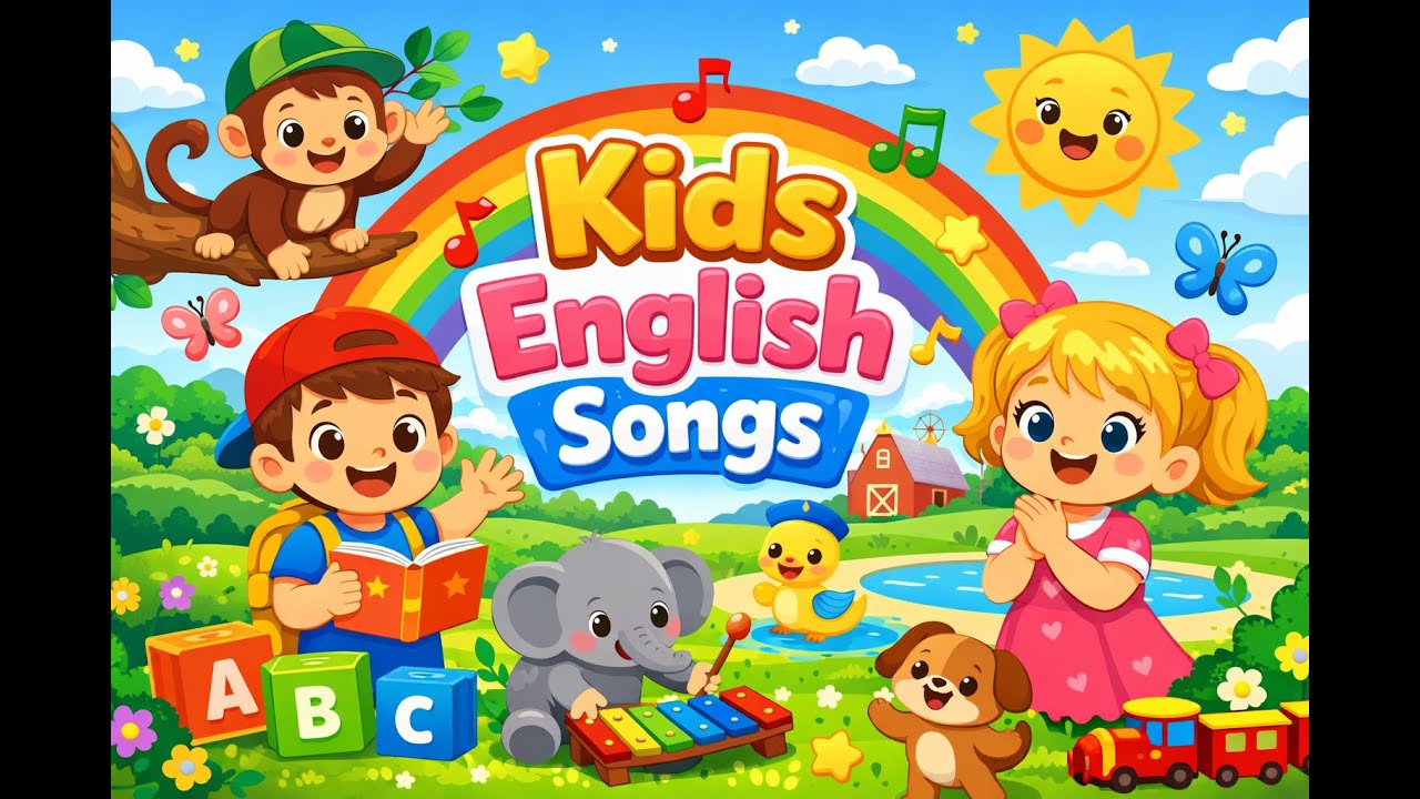 [1시간] 영어동요 | 영어노래 | 영어노출 | English Learning Songs for Kids | Hello Series