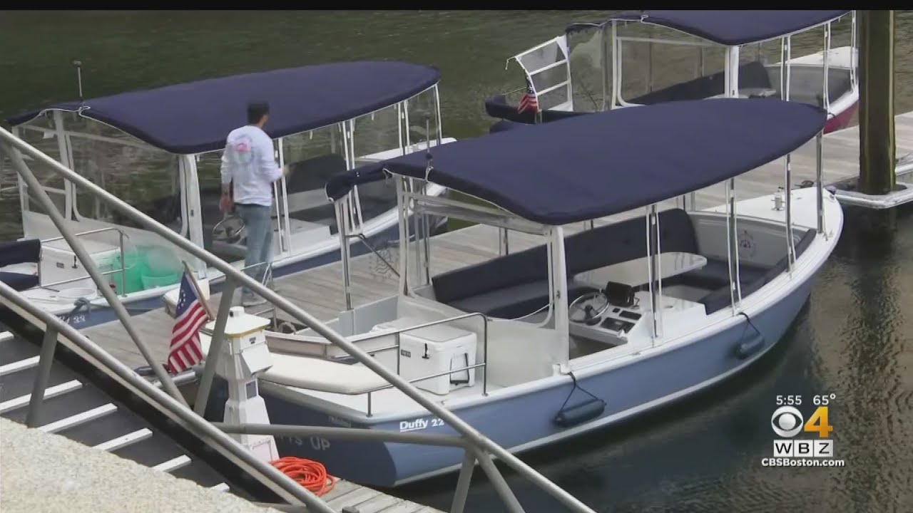 Electric boats provide views of Boston Harbor while avoiding fuel costs