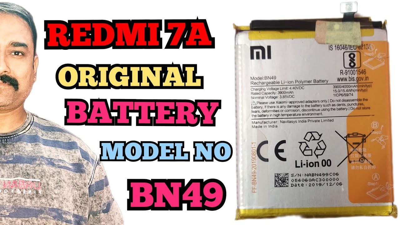 Bn49 battery model/ redmi 7a original battery