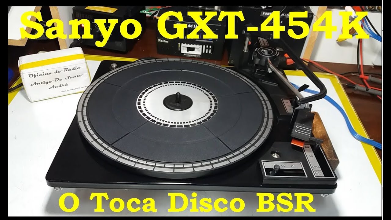 Restauração: 3 em 1 Sanyo GXT4545 - O Toca Disco BSR