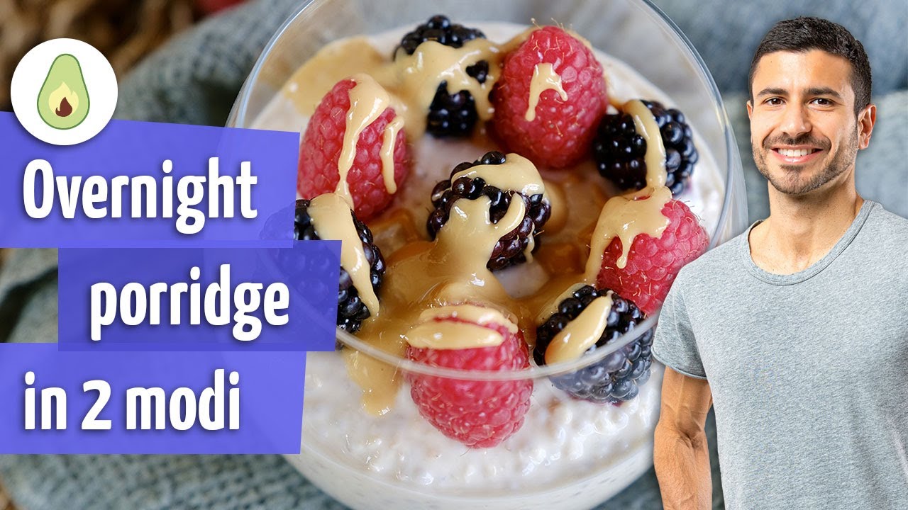 🥣 Overnight Porridge in due versioni: ricette facili e sane per una colazione pronta al risveglio! 💪