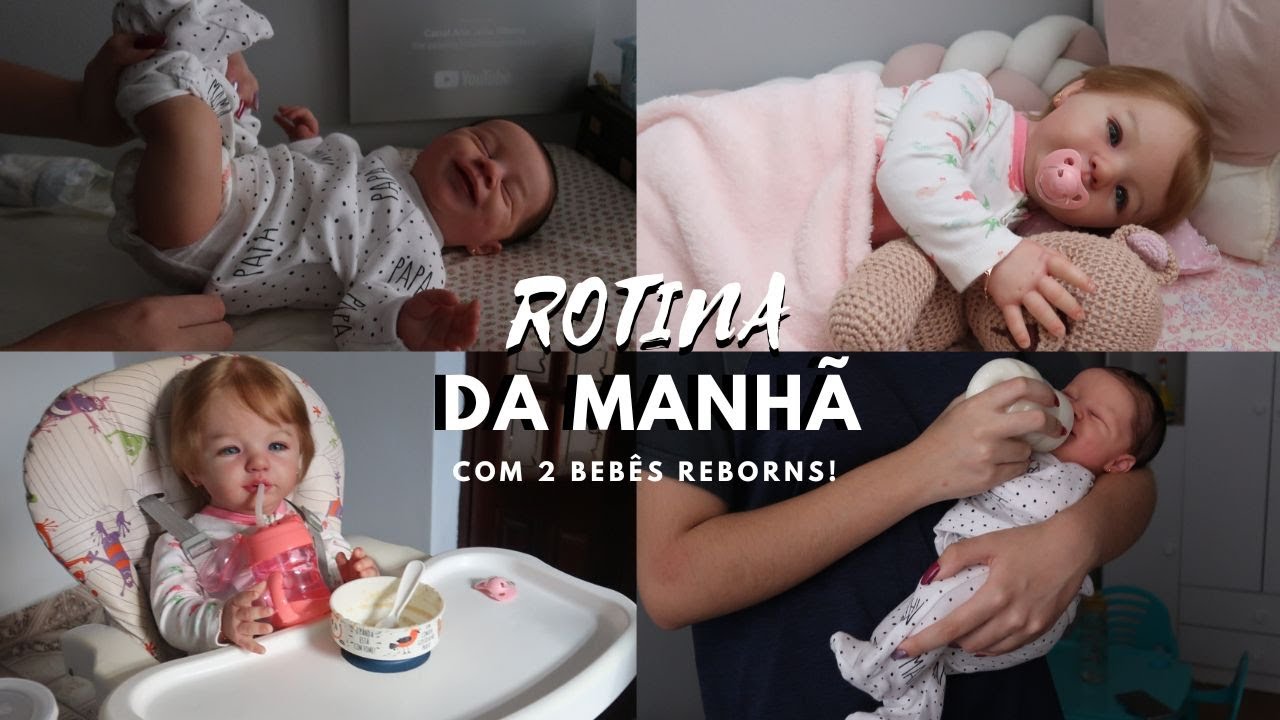 ROTINA DA MANHÃ COM DUAS BEBÊS REBORNS AMÉLIA E EVA!
